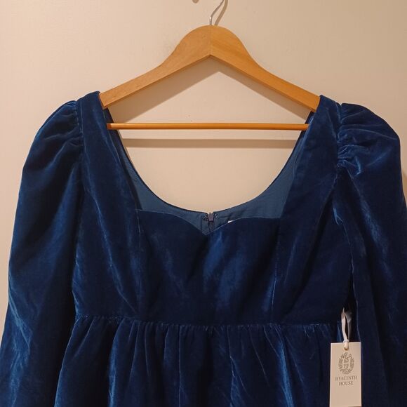 Tuckernuck Navy Velvet Blouse - Picture 5 of 9